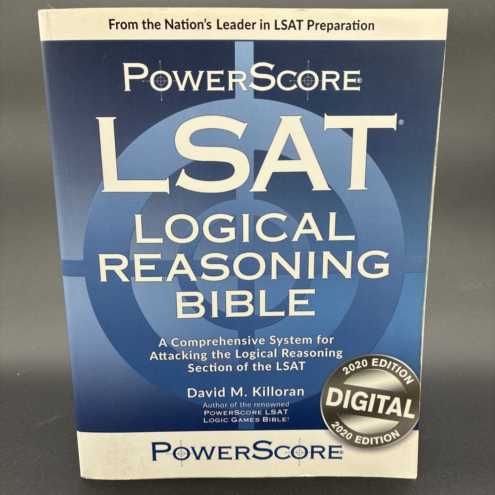 The PowerScore LSAT Logical Reasoning Bible Paperback Test Prep Good Condition